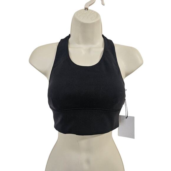 ITALIC Racerback Sports Bra in Black Size XS NWT - Picture 1 of 8